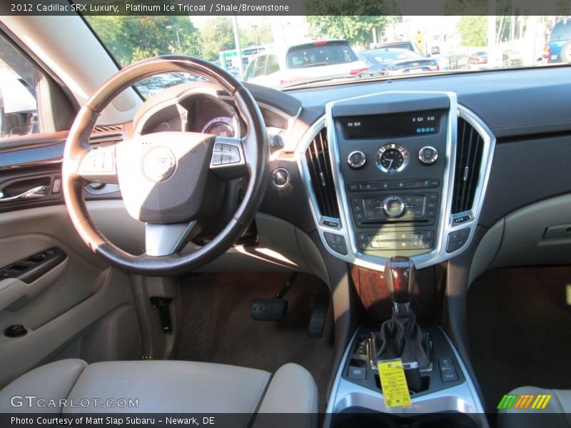 Platinum Ice Tricoat / Shale/Brownstone 2012 Cadillac SRX Luxury