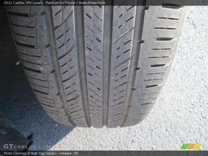 Platinum Ice Tricoat / Shale/Brownstone 2012 Cadillac SRX Luxury