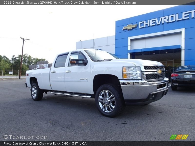 Summit White / Dark Titanium 2012 Chevrolet Silverado 2500HD Work Truck Crew Cab 4x4