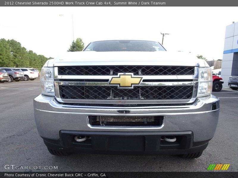 Summit White / Dark Titanium 2012 Chevrolet Silverado 2500HD Work Truck Crew Cab 4x4