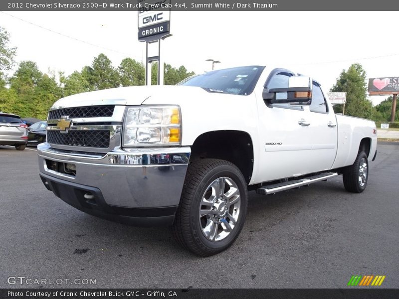 Summit White / Dark Titanium 2012 Chevrolet Silverado 2500HD Work Truck Crew Cab 4x4