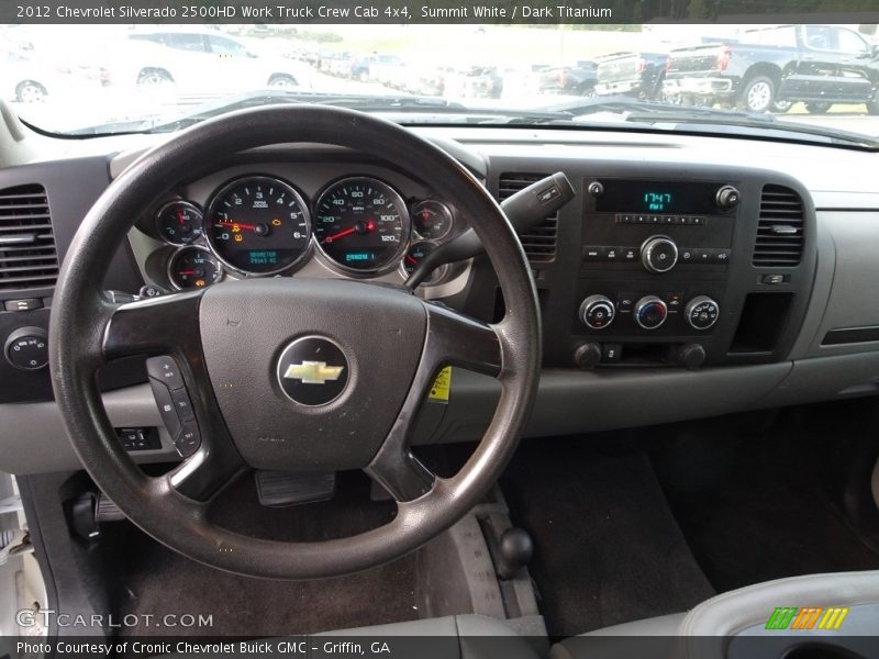 Summit White / Dark Titanium 2012 Chevrolet Silverado 2500HD Work Truck Crew Cab 4x4