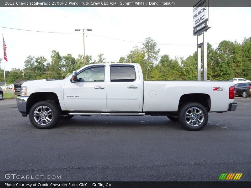 Summit White / Dark Titanium 2012 Chevrolet Silverado 2500HD Work Truck Crew Cab 4x4