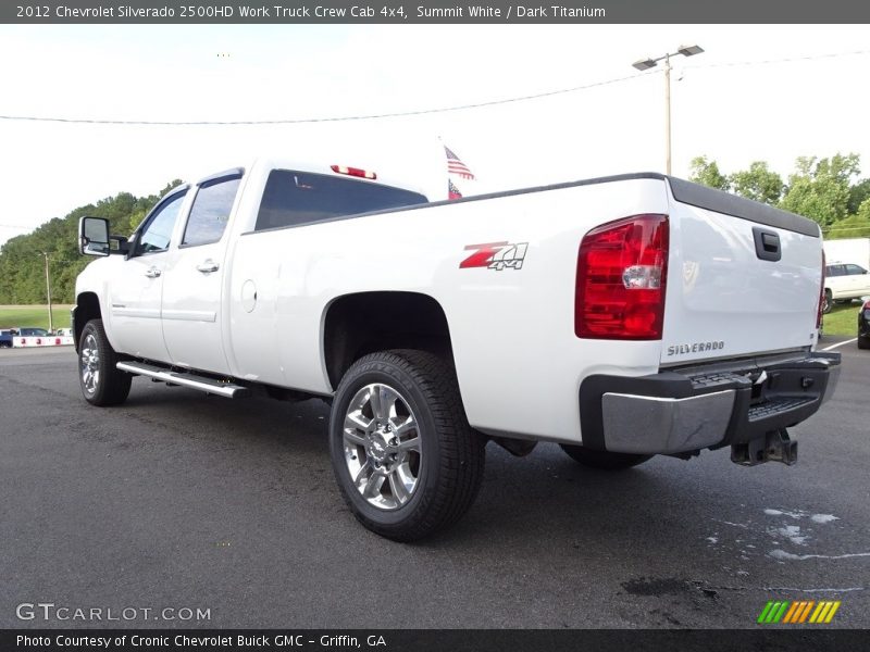 Summit White / Dark Titanium 2012 Chevrolet Silverado 2500HD Work Truck Crew Cab 4x4