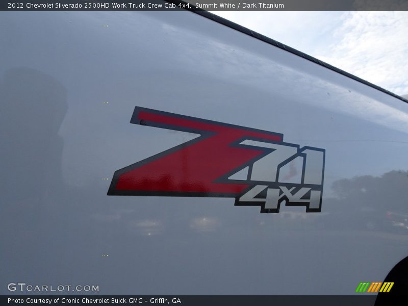 Summit White / Dark Titanium 2012 Chevrolet Silverado 2500HD Work Truck Crew Cab 4x4