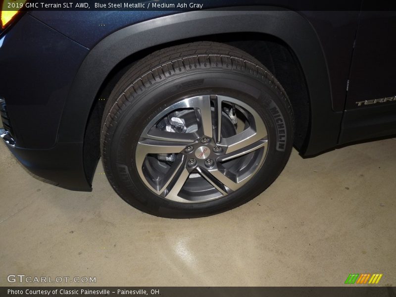 Blue Steel Metallic / Medium Ash Gray 2019 GMC Terrain SLT AWD