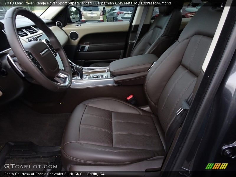 Carpathian Grey Metallic / Espresso/Almond 2018 Land Rover Range Rover Sport Supercharged