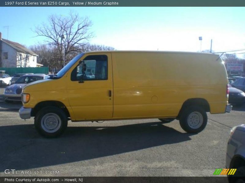 Yellow / Medium Graphite 1997 Ford E Series Van E250 Cargo