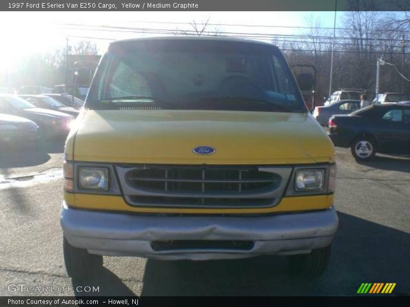 Yellow / Medium Graphite 1997 Ford E Series Van E250 Cargo