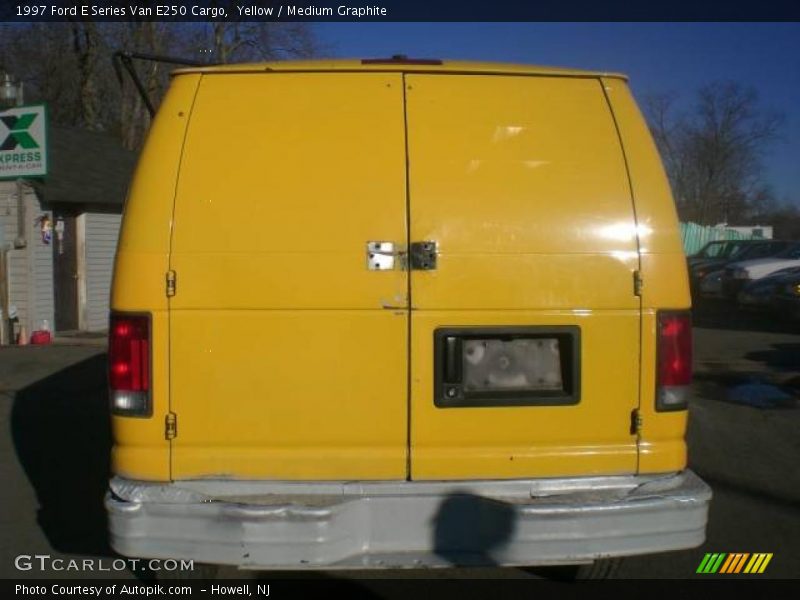 Yellow / Medium Graphite 1997 Ford E Series Van E250 Cargo