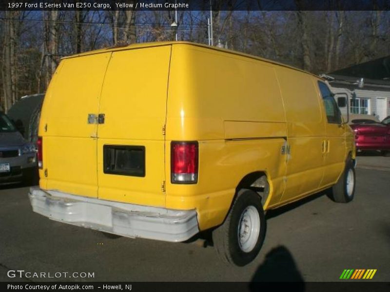 Yellow / Medium Graphite 1997 Ford E Series Van E250 Cargo