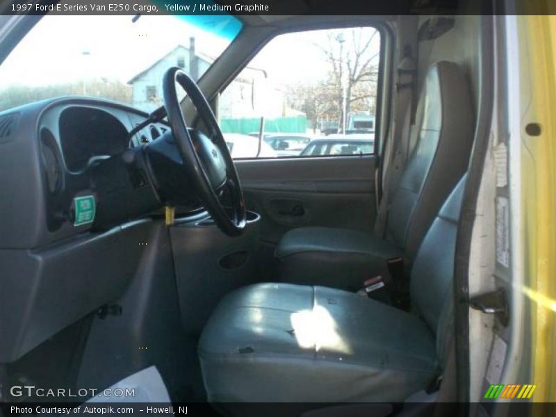 Yellow / Medium Graphite 1997 Ford E Series Van E250 Cargo