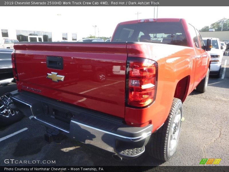 Red Hot / Dark Ash/Jet Black 2019 Chevrolet Silverado 2500HD Work Truck Crew Cab 4WD