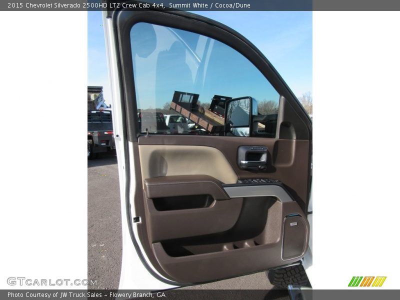 Summit White / Cocoa/Dune 2015 Chevrolet Silverado 2500HD LTZ Crew Cab 4x4