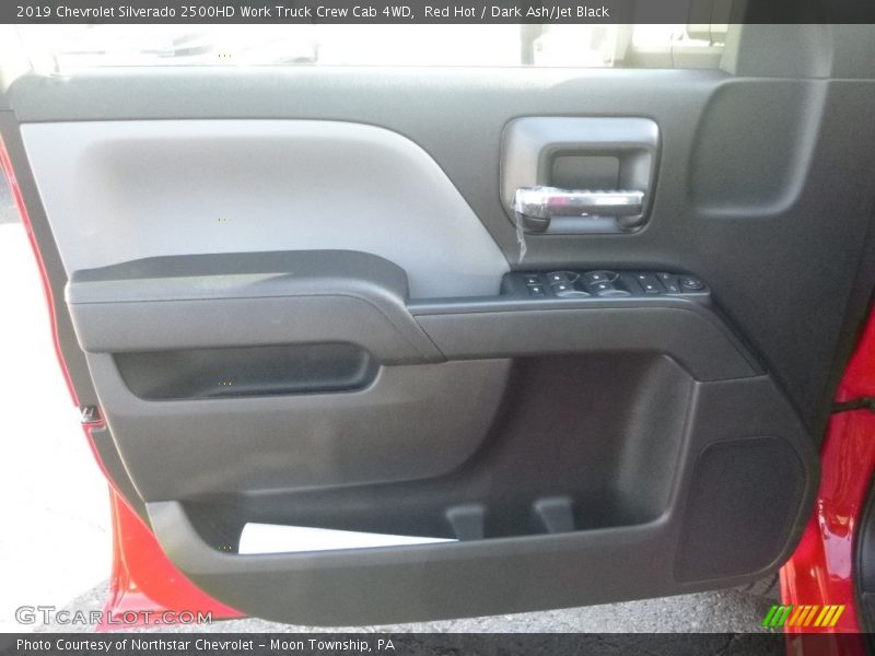 Red Hot / Dark Ash/Jet Black 2019 Chevrolet Silverado 2500HD Work Truck Crew Cab 4WD