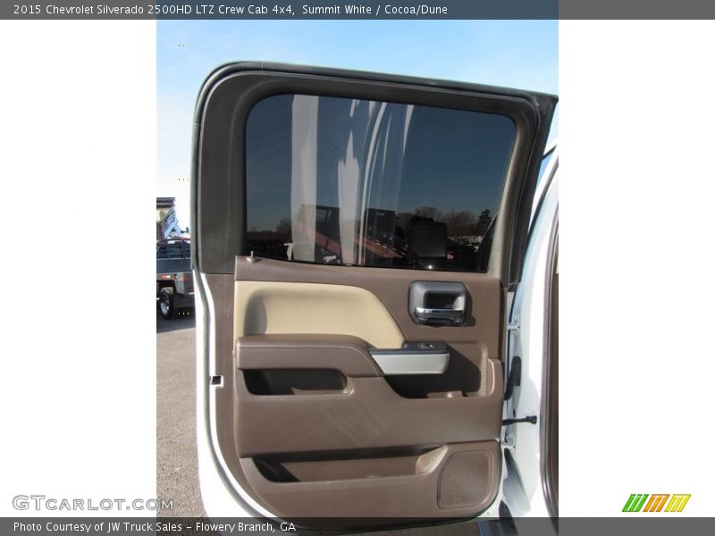 Summit White / Cocoa/Dune 2015 Chevrolet Silverado 2500HD LTZ Crew Cab 4x4