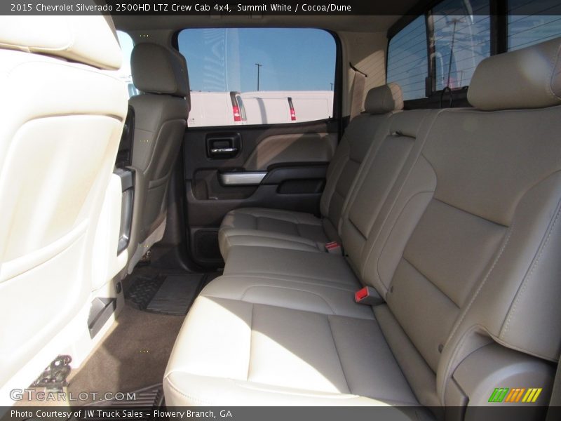 Summit White / Cocoa/Dune 2015 Chevrolet Silverado 2500HD LTZ Crew Cab 4x4