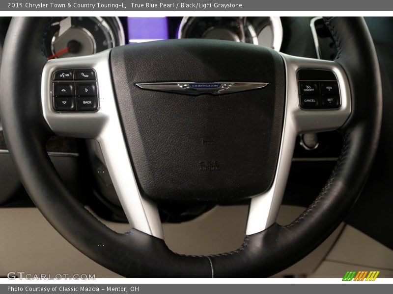 True Blue Pearl / Black/Light Graystone 2015 Chrysler Town & Country Touring-L