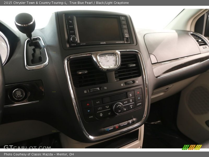 True Blue Pearl / Black/Light Graystone 2015 Chrysler Town & Country Touring-L