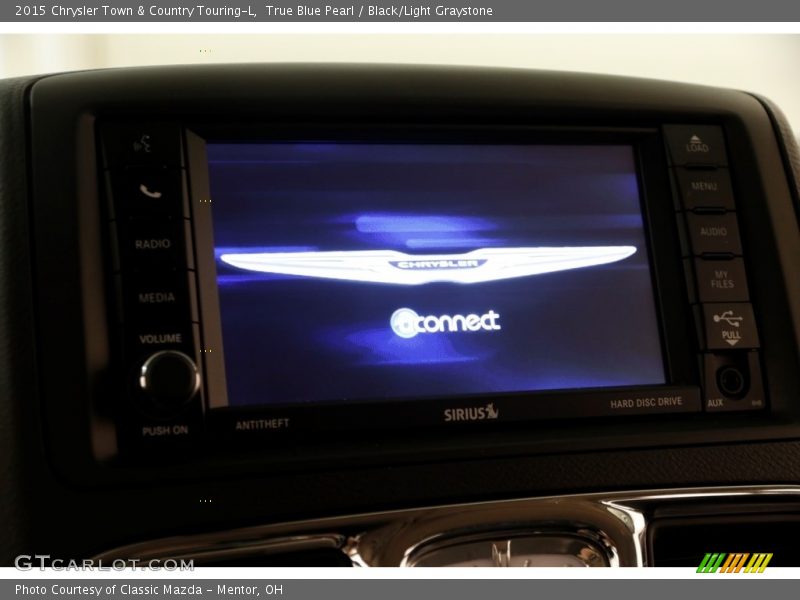 True Blue Pearl / Black/Light Graystone 2015 Chrysler Town & Country Touring-L