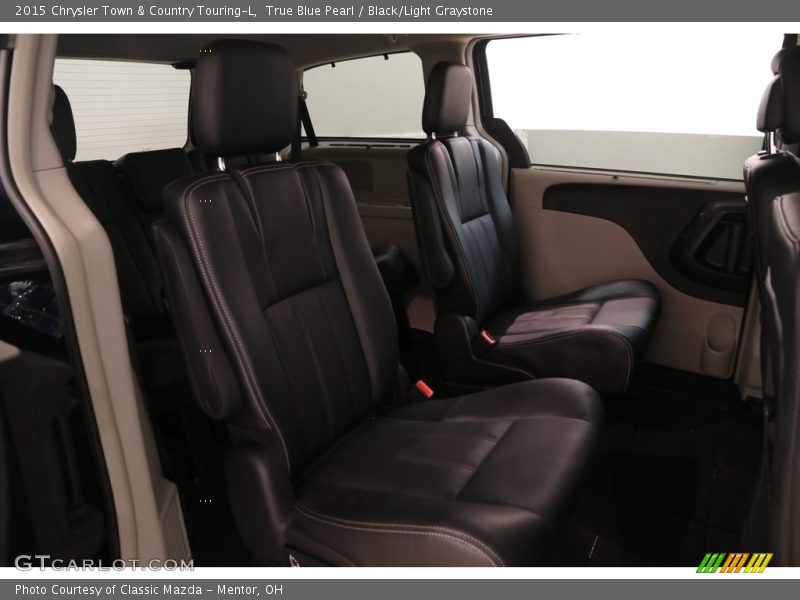 True Blue Pearl / Black/Light Graystone 2015 Chrysler Town & Country Touring-L
