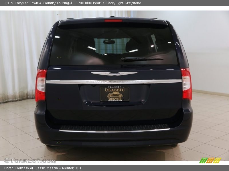 True Blue Pearl / Black/Light Graystone 2015 Chrysler Town & Country Touring-L