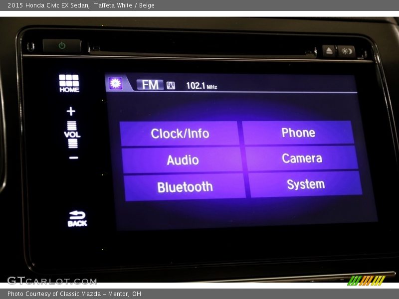 Taffeta White / Beige 2015 Honda Civic EX Sedan
