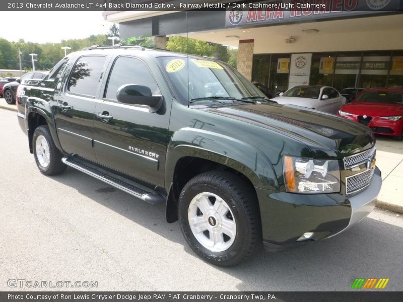 Fairway Metallic / Dark Cashmere/Light Cashmere 2013 Chevrolet Avalanche LT 4x4 Black Diamond Edition