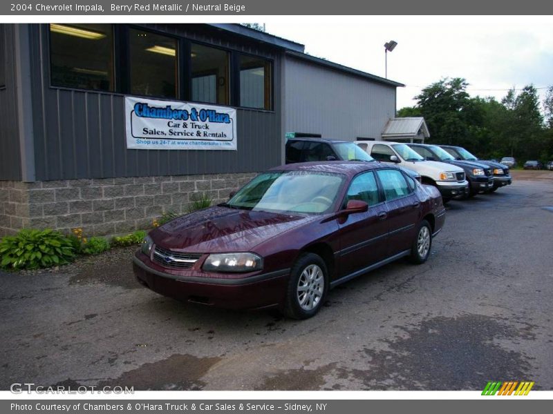 Berry Red Metallic / Neutral Beige 2004 Chevrolet Impala