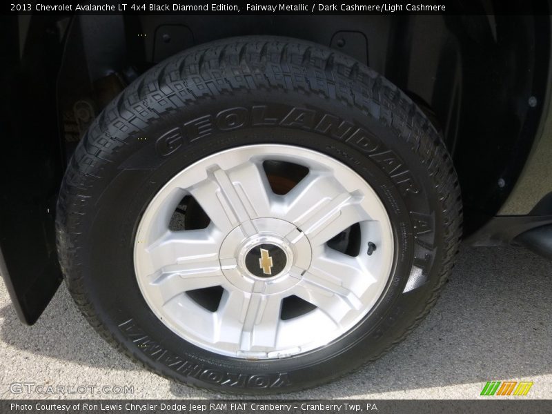 Fairway Metallic / Dark Cashmere/Light Cashmere 2013 Chevrolet Avalanche LT 4x4 Black Diamond Edition