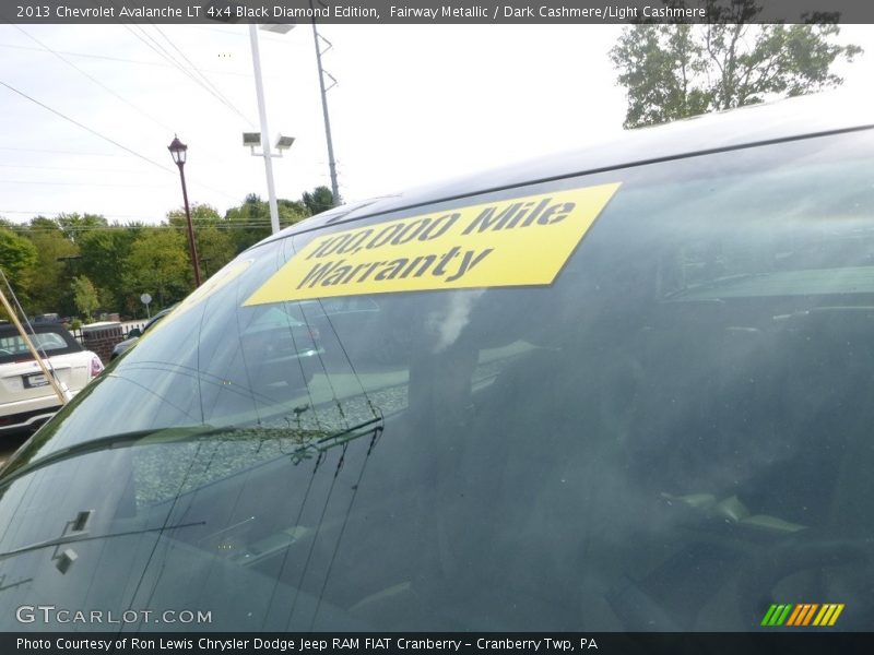 Fairway Metallic / Dark Cashmere/Light Cashmere 2013 Chevrolet Avalanche LT 4x4 Black Diamond Edition