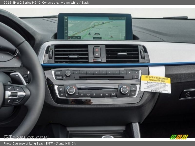 Alpine White / Black 2018 BMW 2 Series M240i Convertible