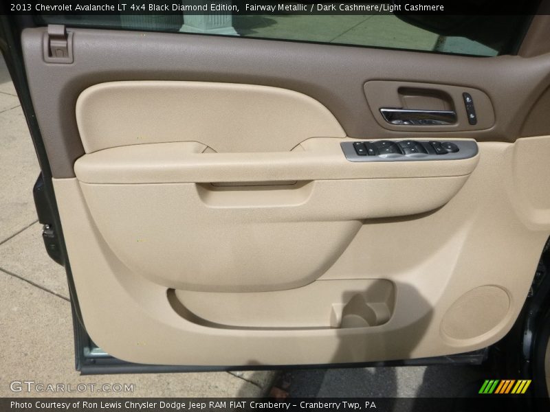 Fairway Metallic / Dark Cashmere/Light Cashmere 2013 Chevrolet Avalanche LT 4x4 Black Diamond Edition
