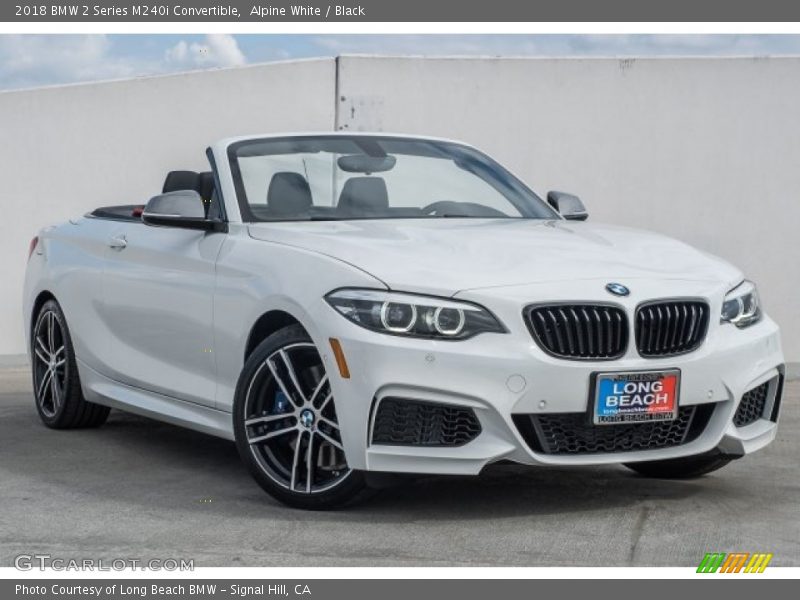 Alpine White / Black 2018 BMW 2 Series M240i Convertible