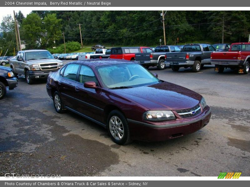Berry Red Metallic / Neutral Beige 2004 Chevrolet Impala