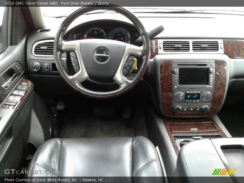 Pure Silver Metallic / Ebony 2010 GMC Yukon Denali AWD