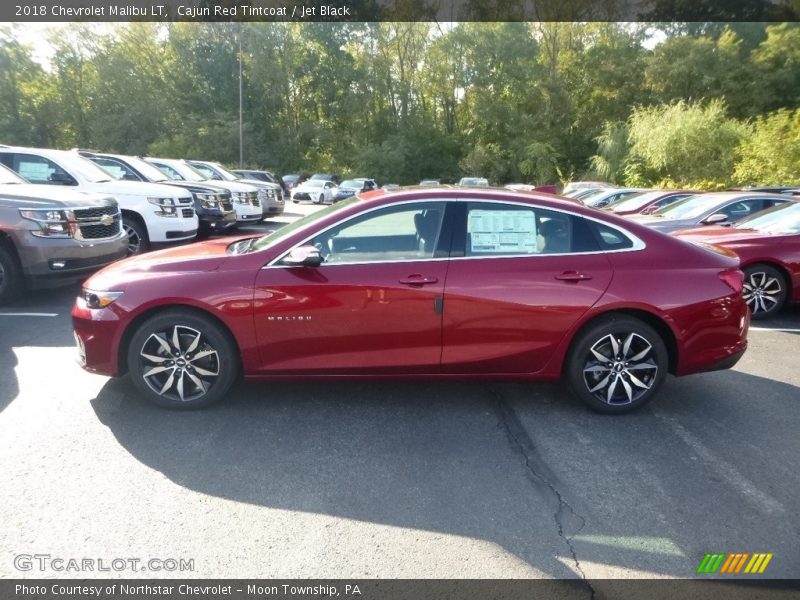 Cajun Red Tintcoat / Jet Black 2018 Chevrolet Malibu LT