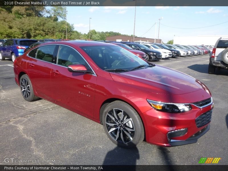 Cajun Red Tintcoat / Jet Black 2018 Chevrolet Malibu LT