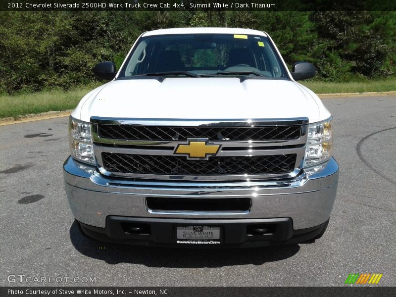Summit White / Dark Titanium 2012 Chevrolet Silverado 2500HD Work Truck Crew Cab 4x4