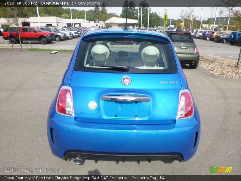 Laser Blue Metallic / Ivory (Avorio) 2018 Fiat 500 Pop