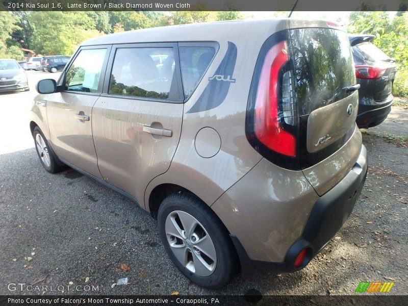 Latte Brown / Black Diamond Woven Cloth 2014 Kia Soul 1.6