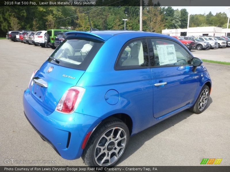 Laser Blue Metallic / Ivory (Avorio) 2018 Fiat 500 Pop