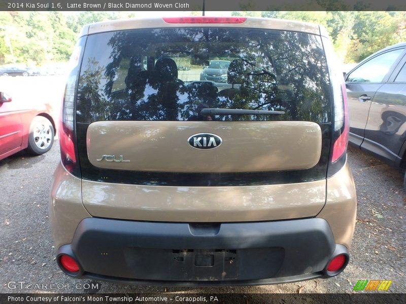 Latte Brown / Black Diamond Woven Cloth 2014 Kia Soul 1.6