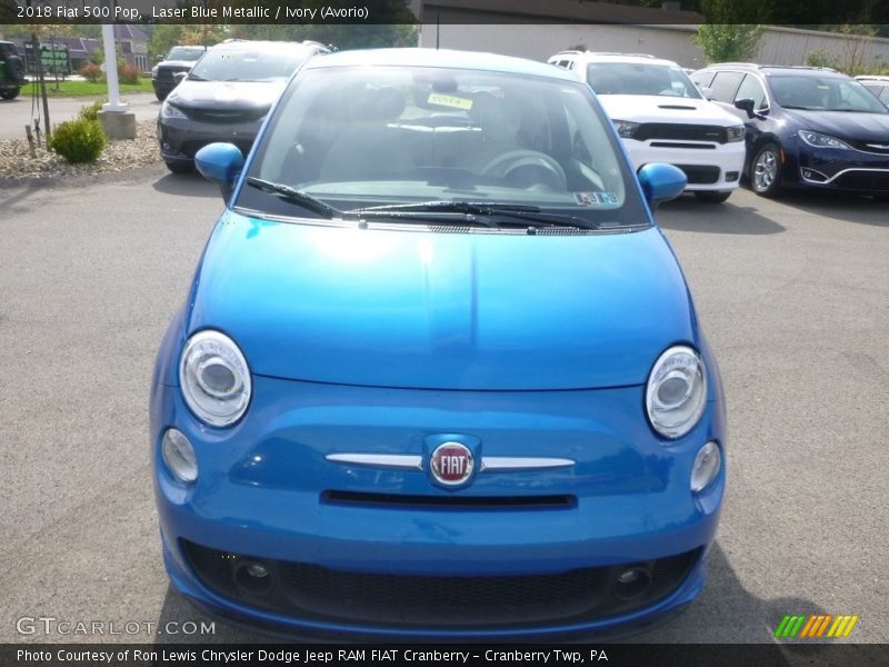 Laser Blue Metallic / Ivory (Avorio) 2018 Fiat 500 Pop