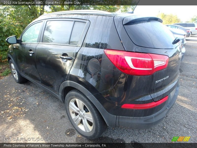 Signal Red / Alpine Gray 2013 Kia Sportage LX AWD