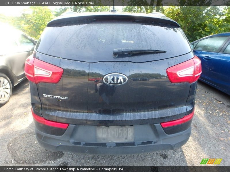 Signal Red / Alpine Gray 2013 Kia Sportage LX AWD