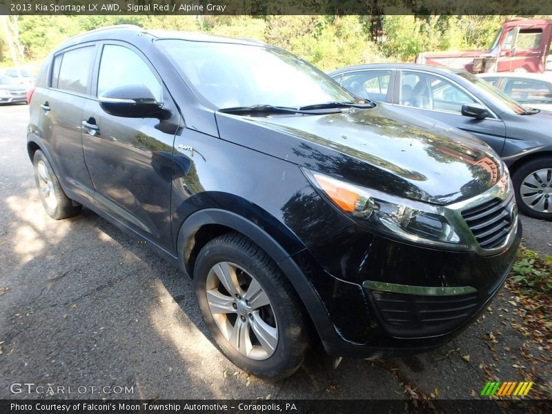 Signal Red / Alpine Gray 2013 Kia Sportage LX AWD