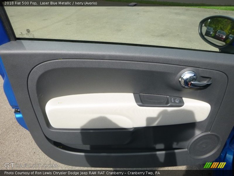Laser Blue Metallic / Ivory (Avorio) 2018 Fiat 500 Pop