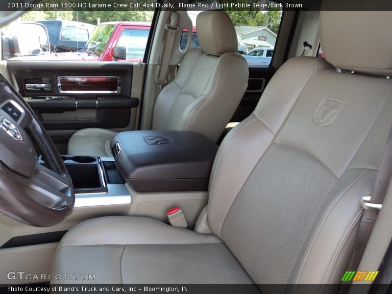 Flame Red / Light Pebble Beige/Bark Brown 2011 Dodge Ram 3500 HD Laramie Crew Cab 4x4 Dually