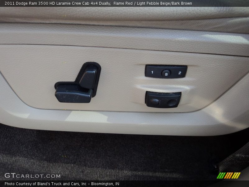 Flame Red / Light Pebble Beige/Bark Brown 2011 Dodge Ram 3500 HD Laramie Crew Cab 4x4 Dually